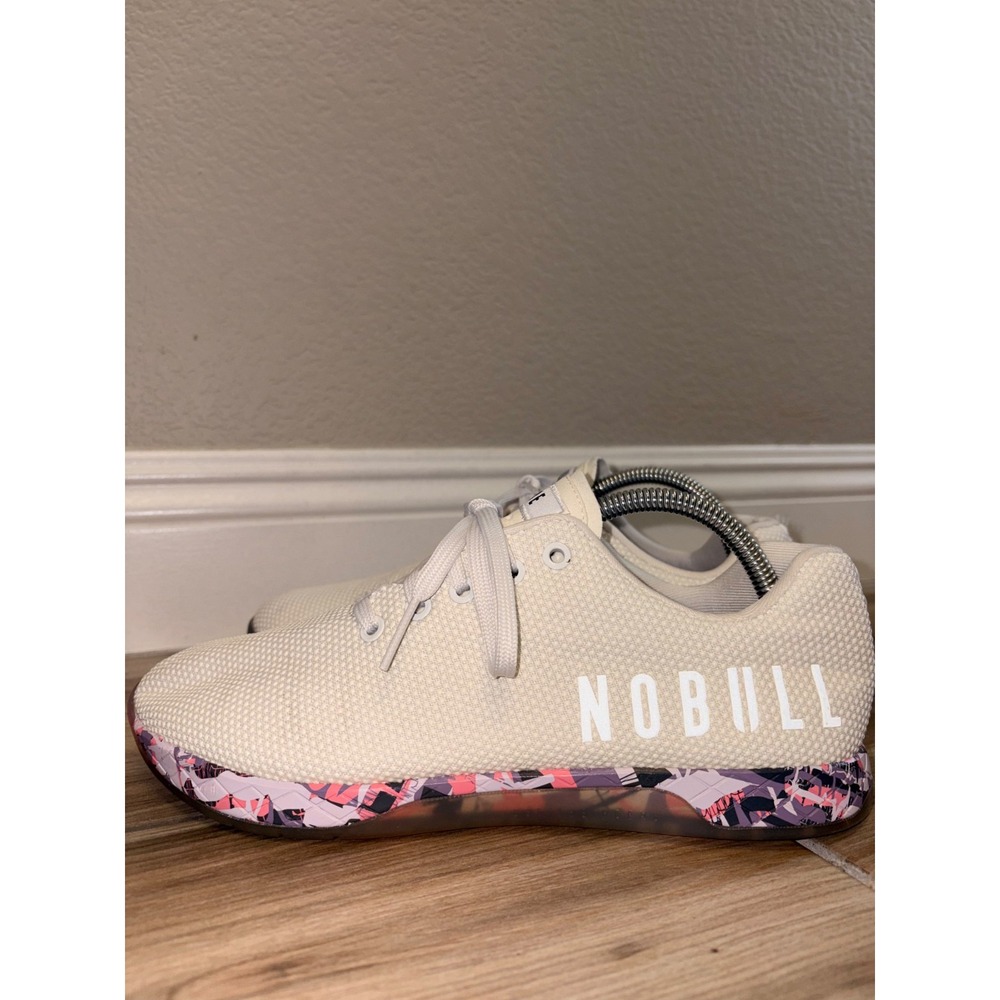 NOBULL Outwork Trainer Shoes Women's Size 11/ Men's 9.5 White / Floral Camo Sole